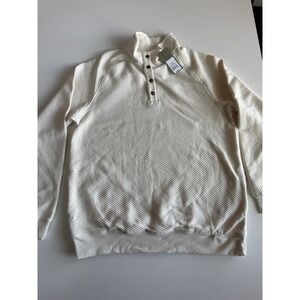 Goodfellow & Co. Men's 1/4 Front Snap Quilted Sweatshirt Size Large